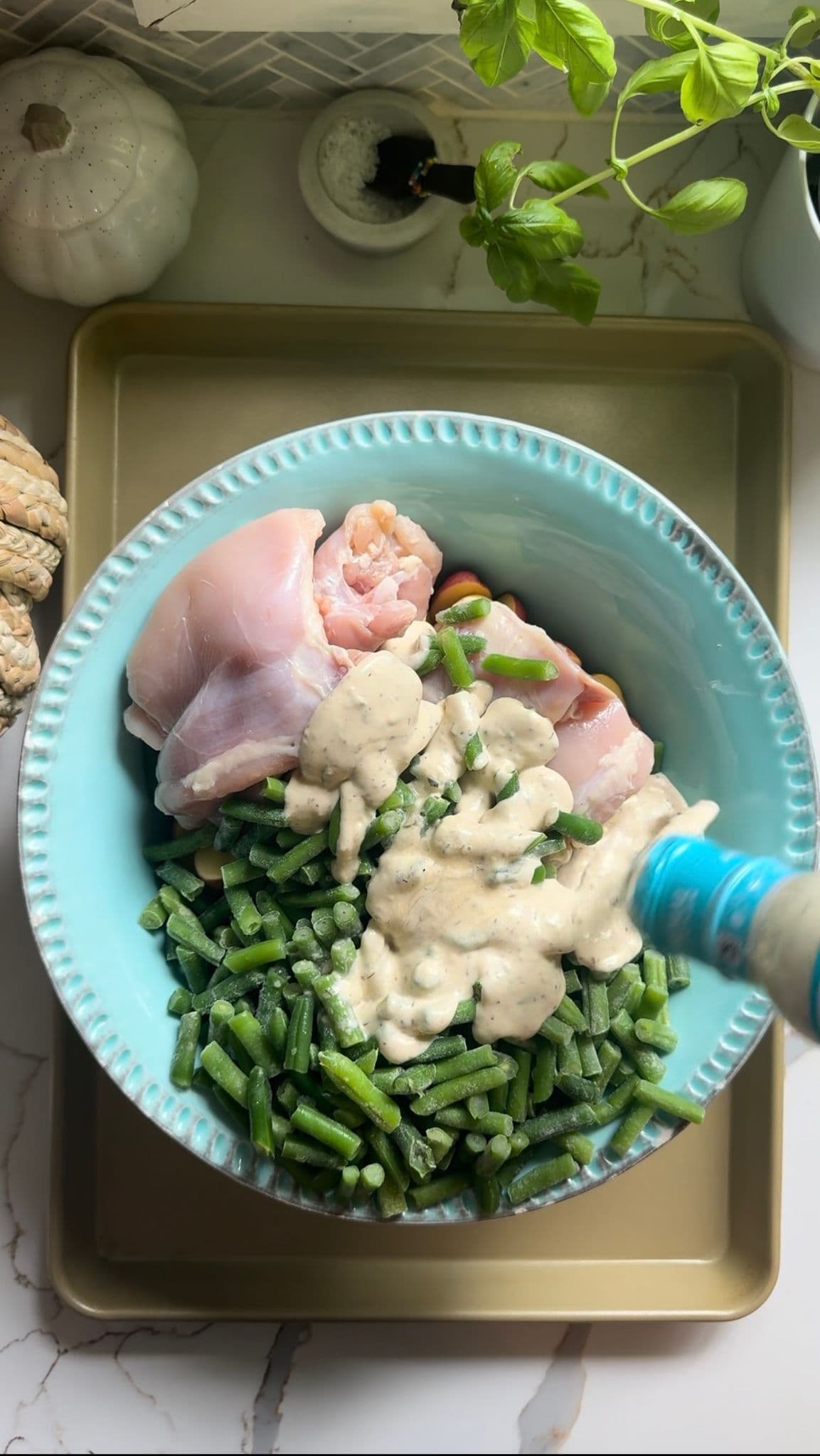 Sheet Pan Ranch Chicken and Potatoes