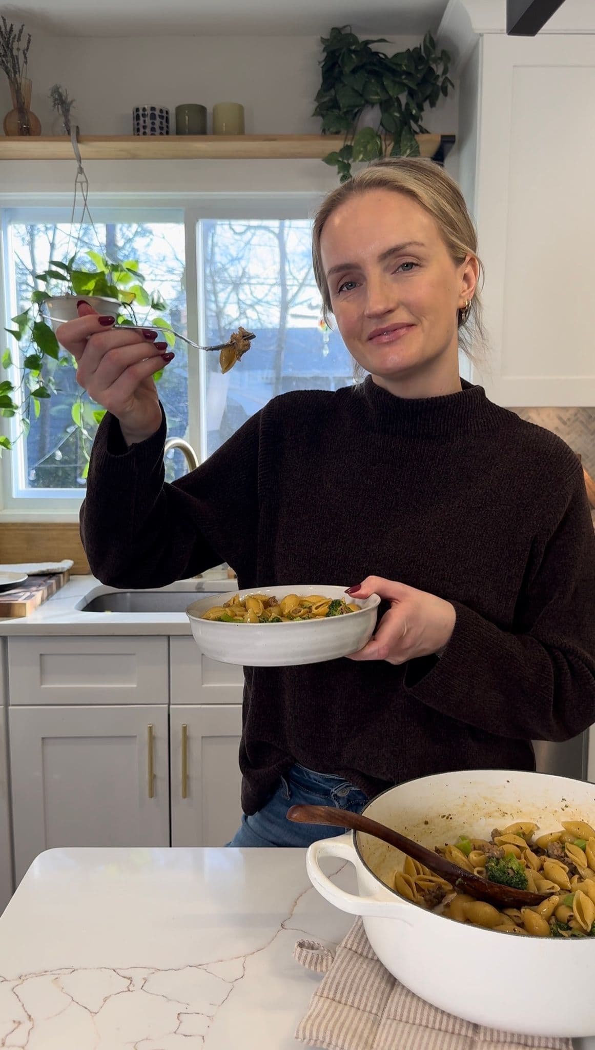 One Pot Sausage, Broccoli & Parmesan Pasta