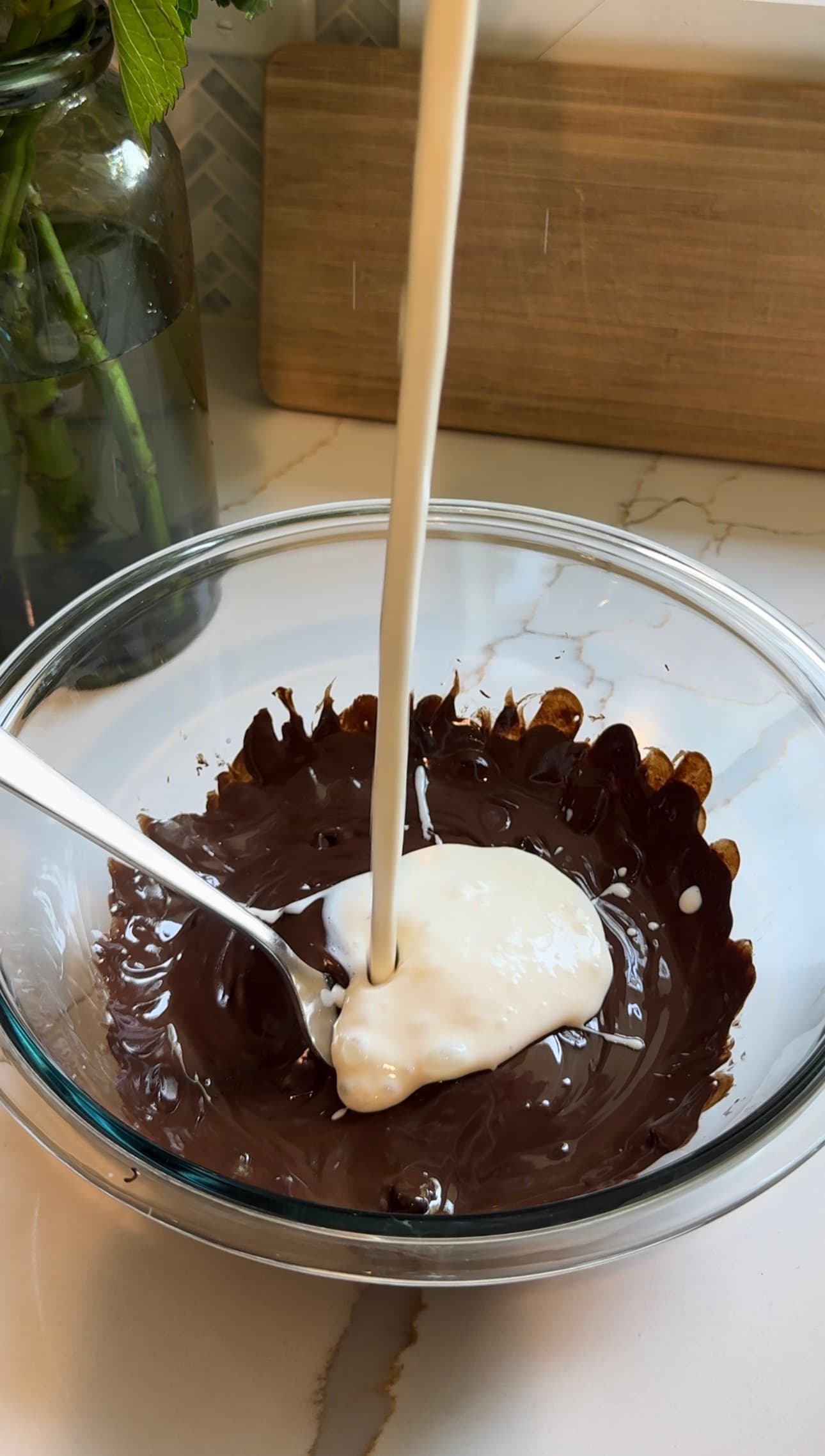 Silken chocolate dessert