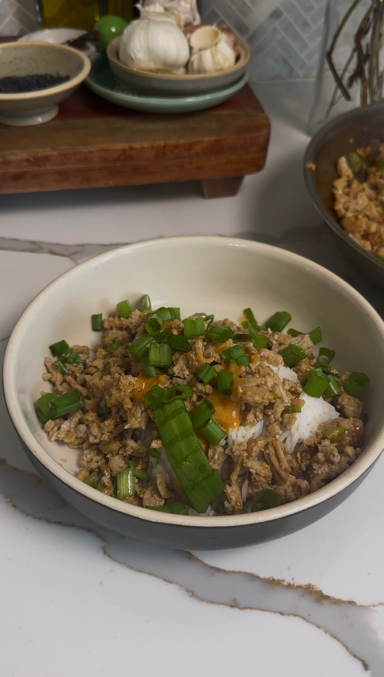 Peanut Butter Satay Turkey Bowls