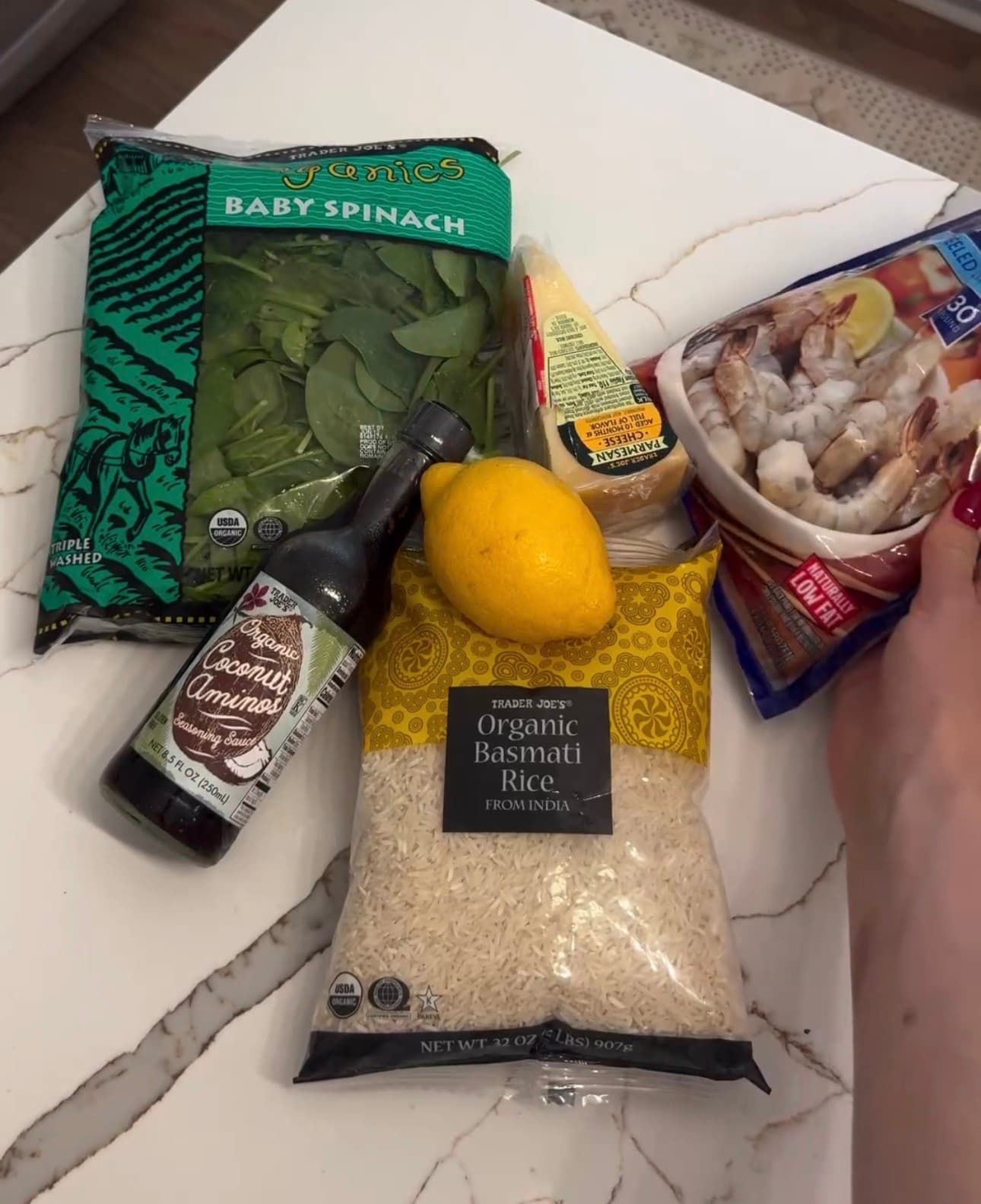 Parmesan Rice and Shrimp Bowls