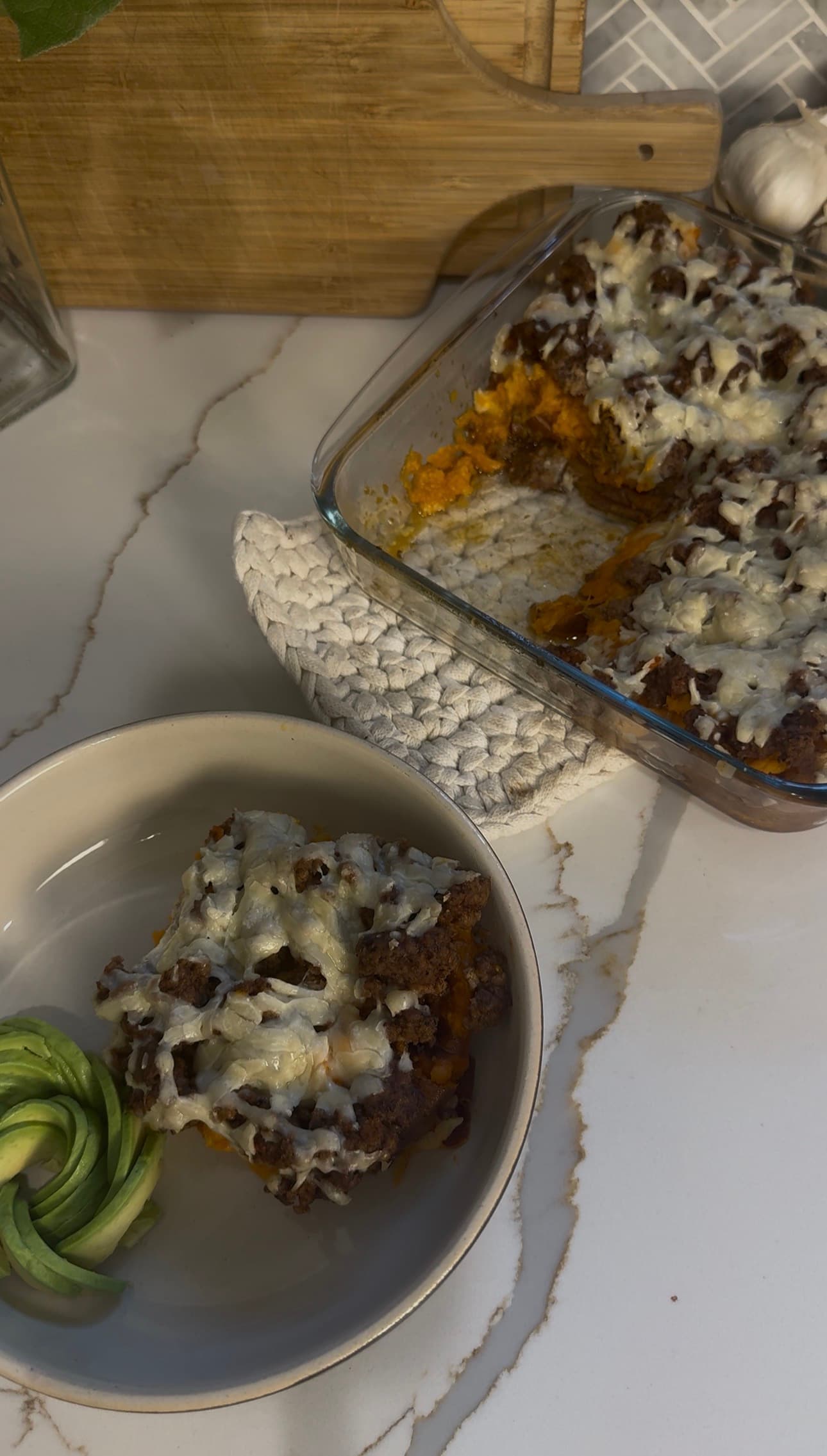 Taco Beef Baked Sweet Potato