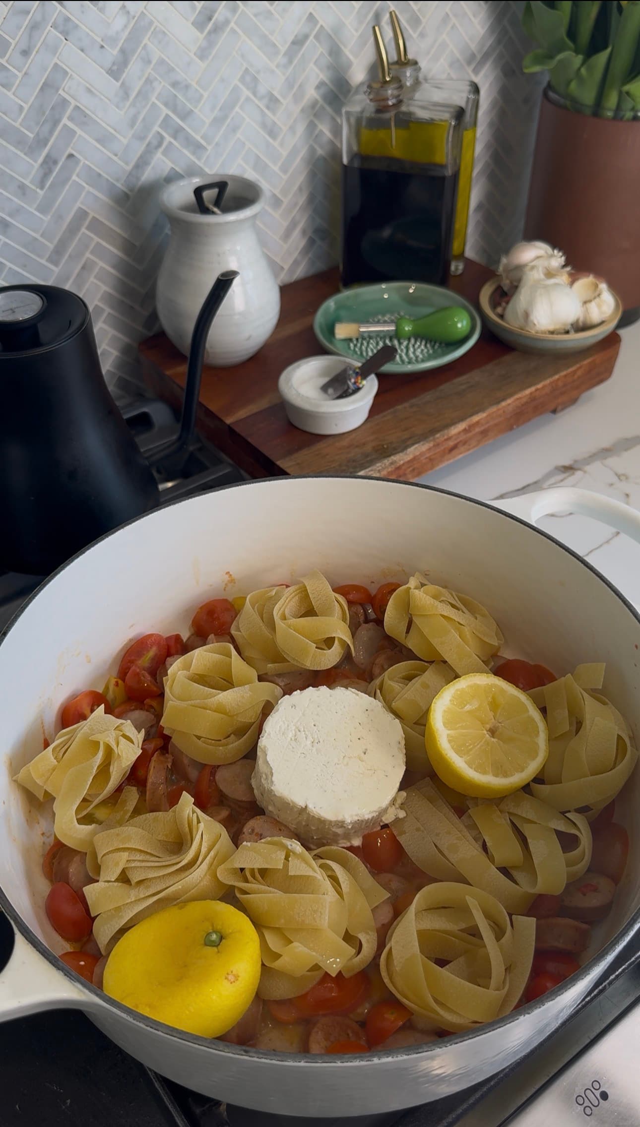 Creamy Boursin Tomato Pasta