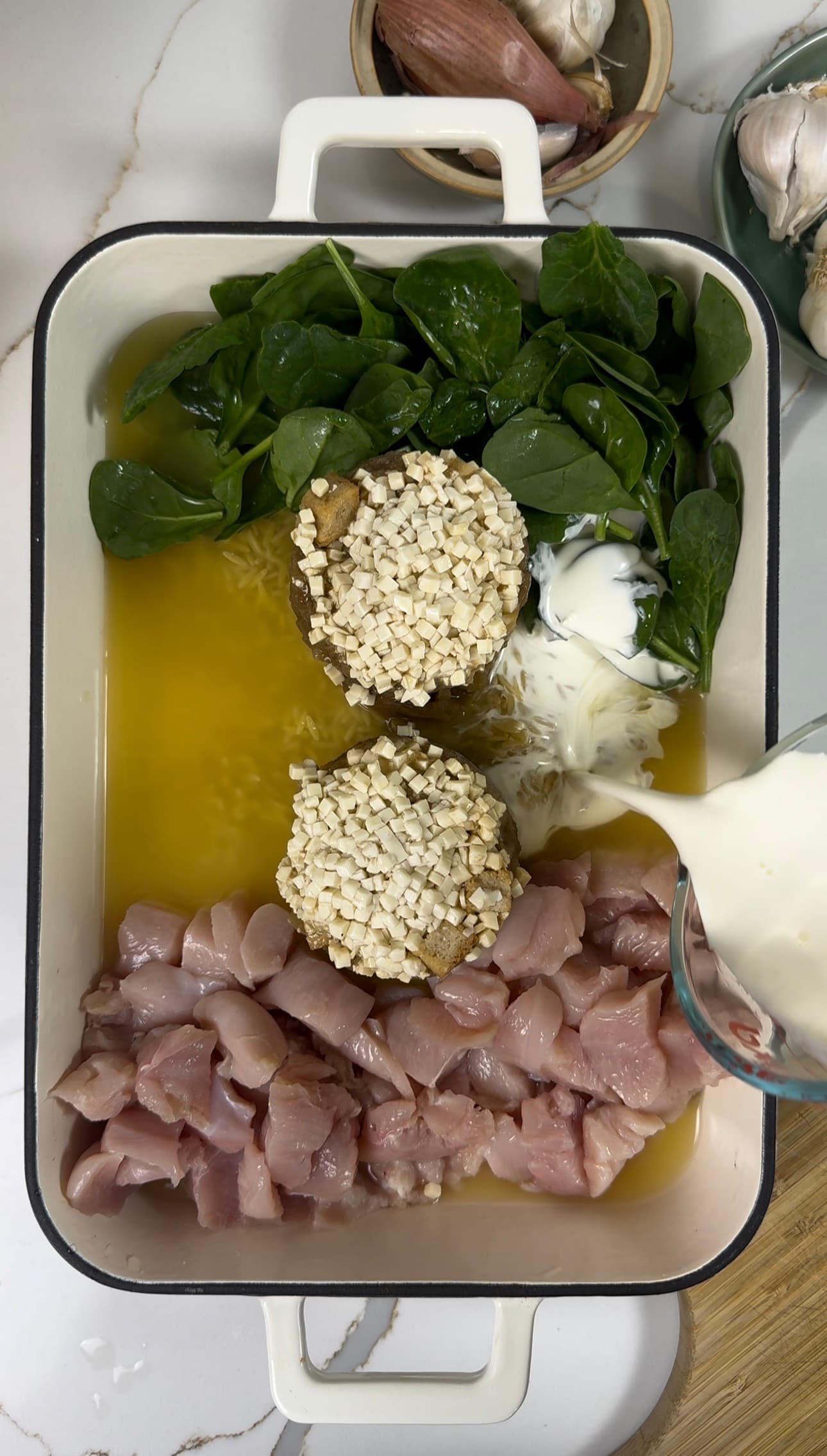 French Onion Chicken Orzo