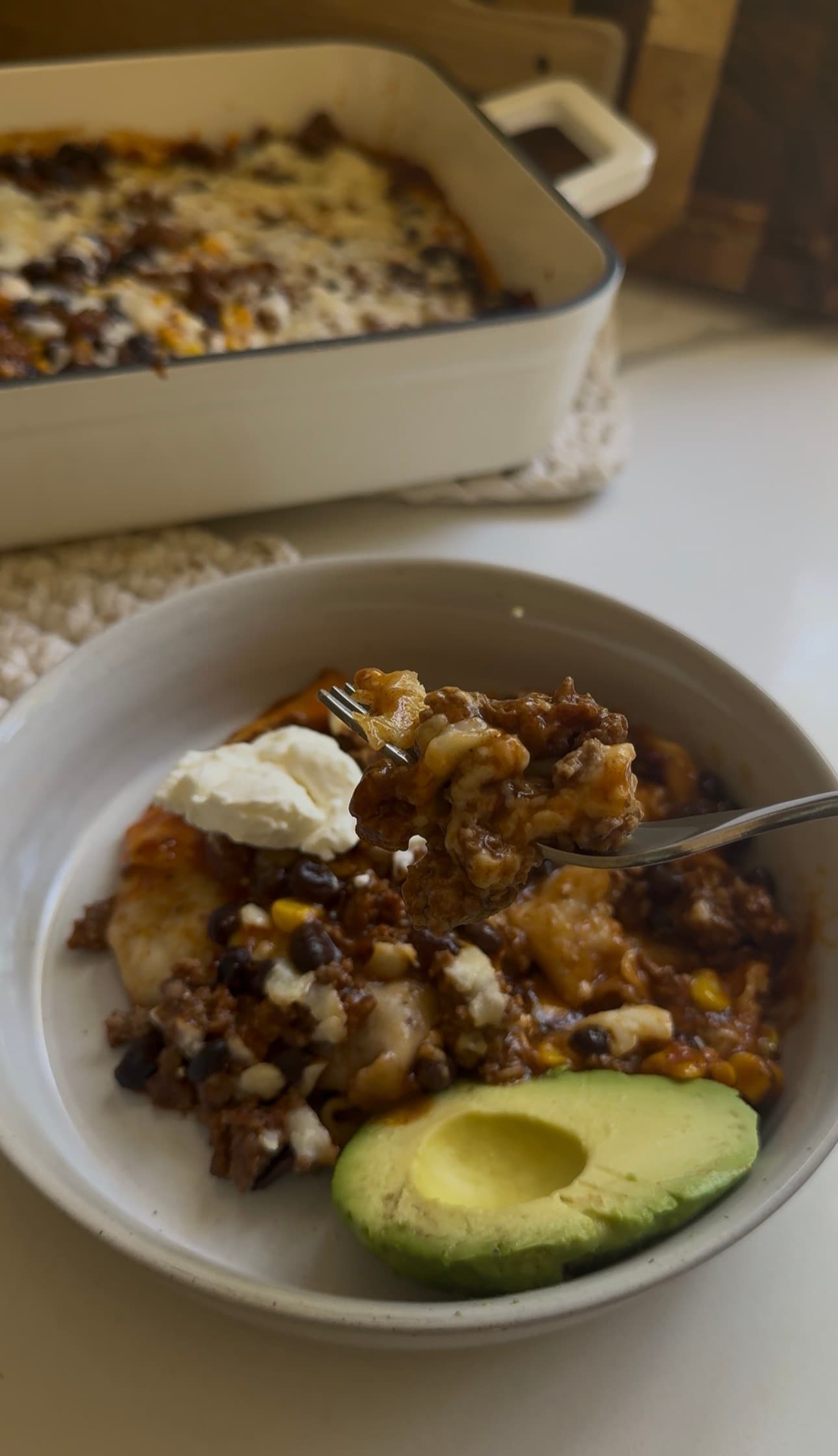 Taco Enchilada Bake