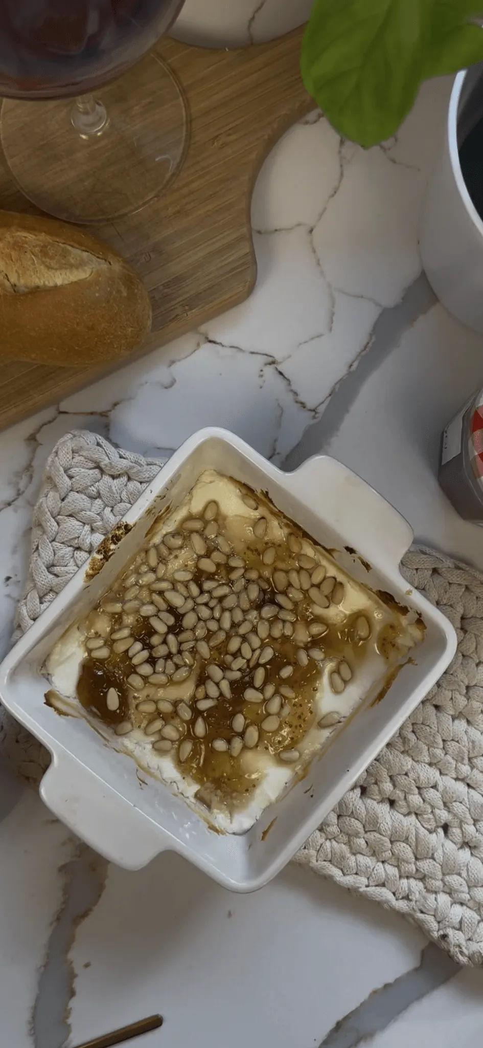 Goat Cheese Hot Honey Appetizer