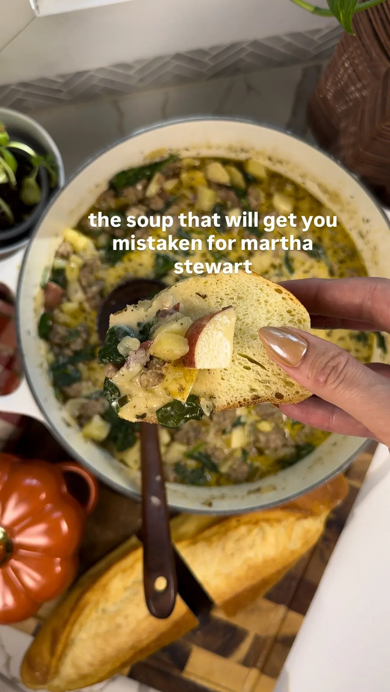 Potato sausage soup