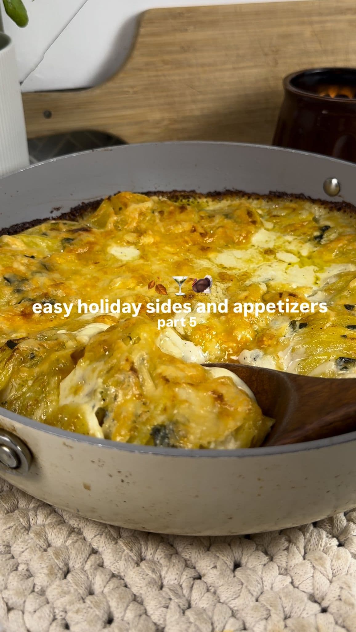 Artichoke and Spinach Potato Gratain