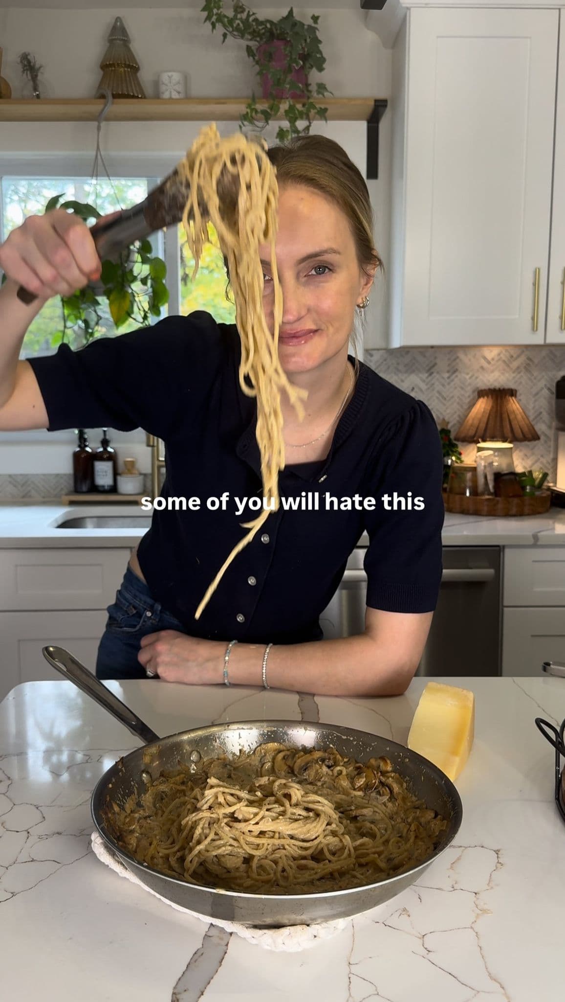 Creamy Mushroom Spaghetti