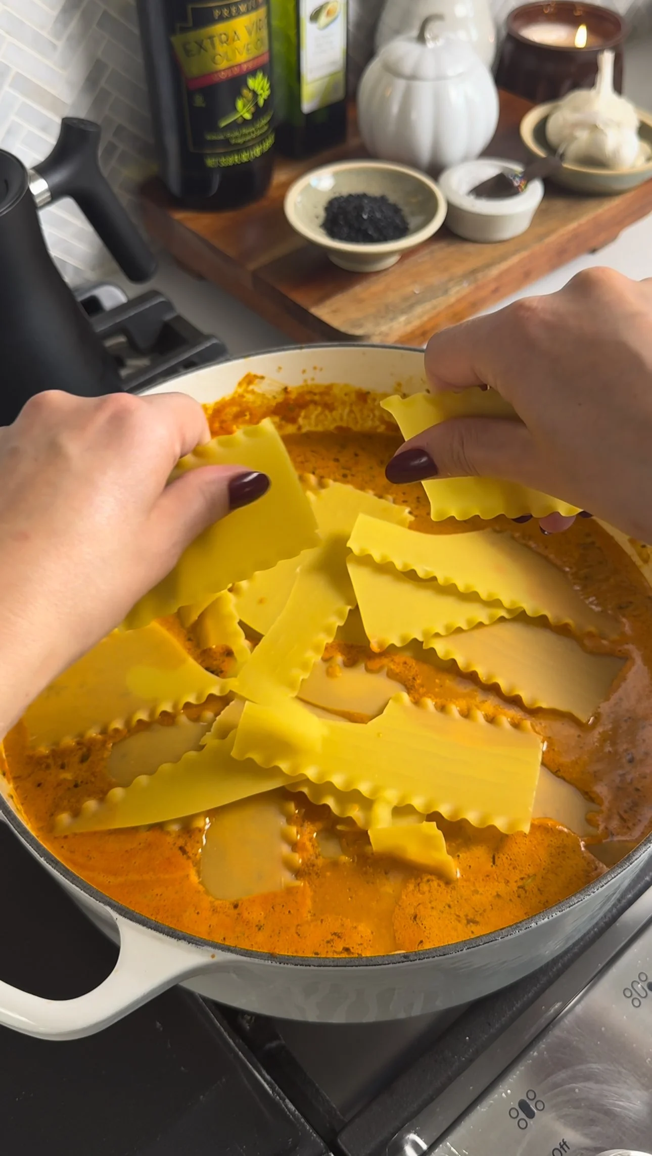 Easy one pot lasagna soup