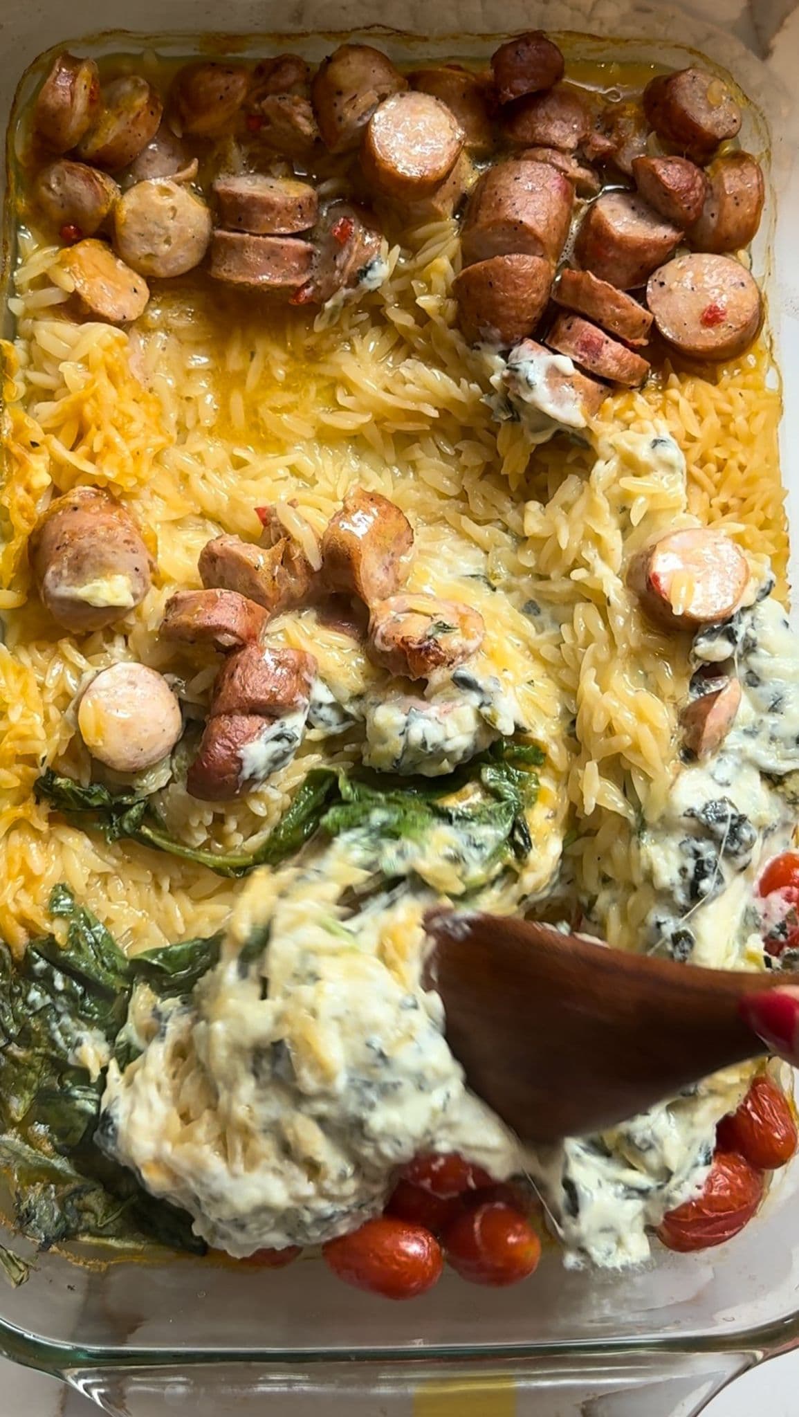 Spinach and Artichoke Orzo